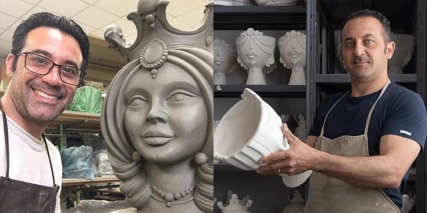 foto dei fratelli intonato fondatori di ceramiche sofia