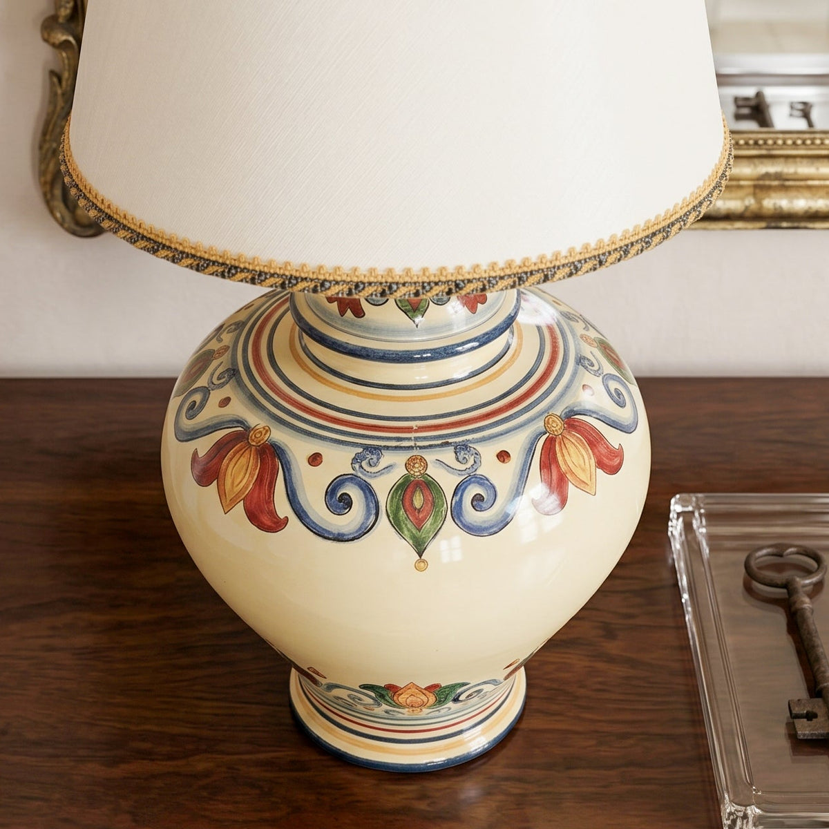 Lume Potiche in Ceramica di Caltagirone - Decoro Sicily