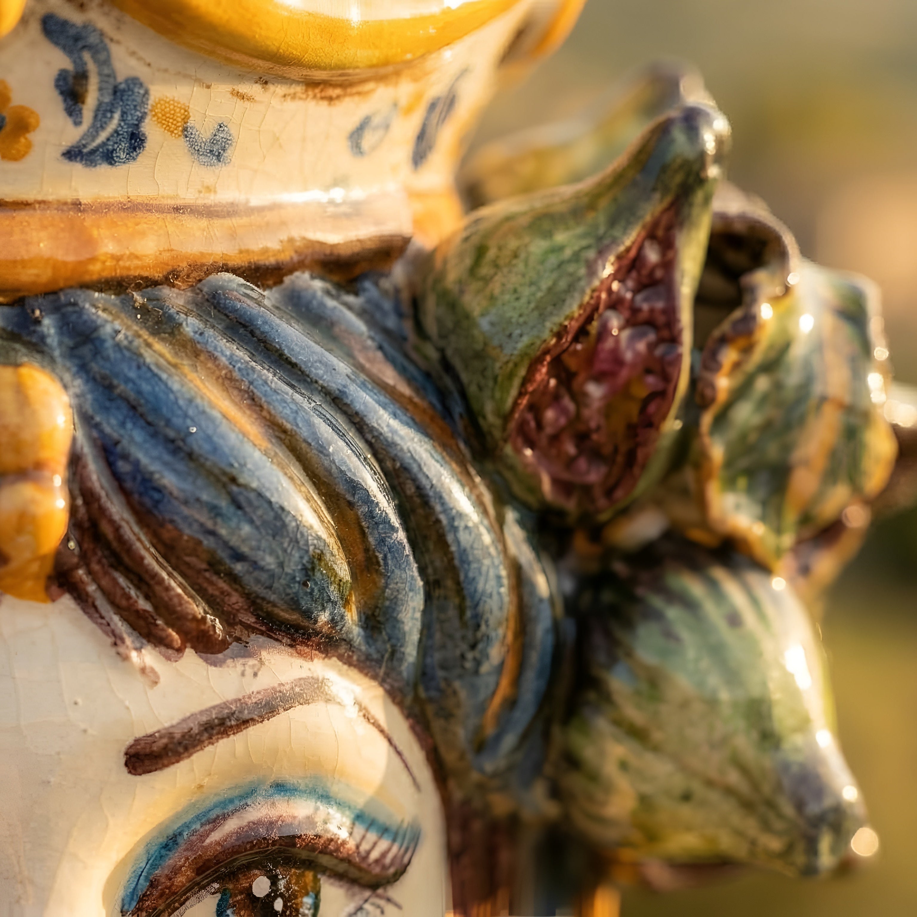 Testa h 25 fichi blu e arancio femmina