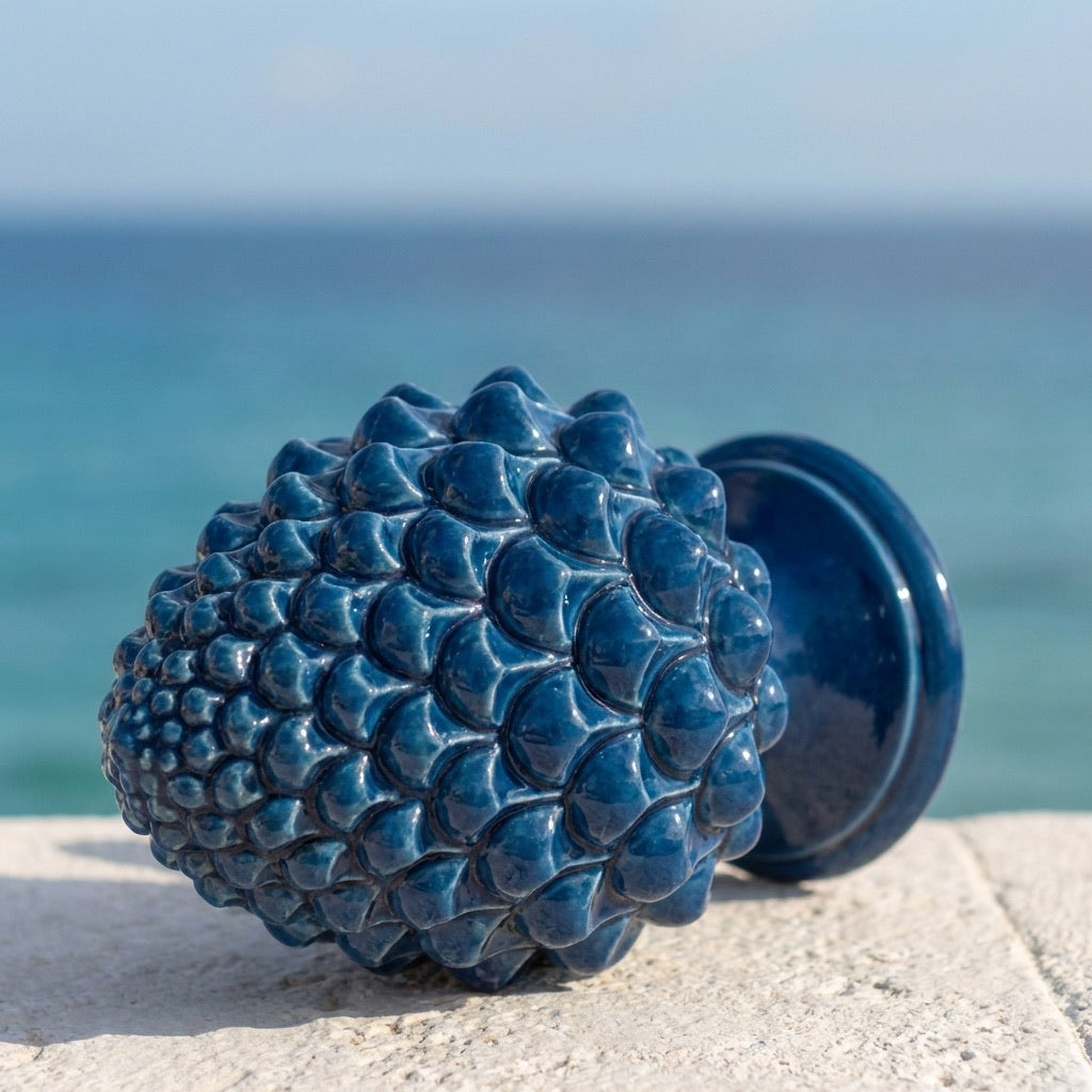 Pigna semilavorata altezza 15/35 Blu Intenso