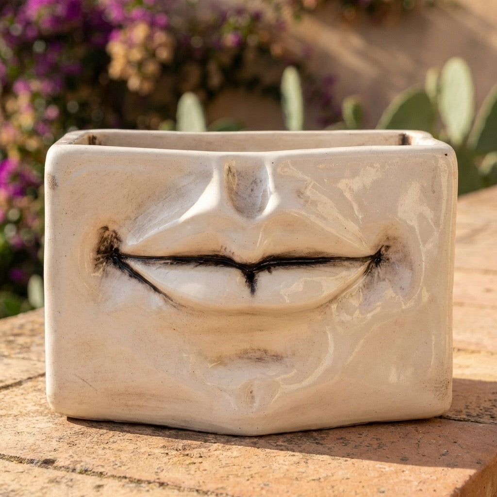 Scatola con espressione madreperla antichizzato - Ceramica artistica di Caltagirone