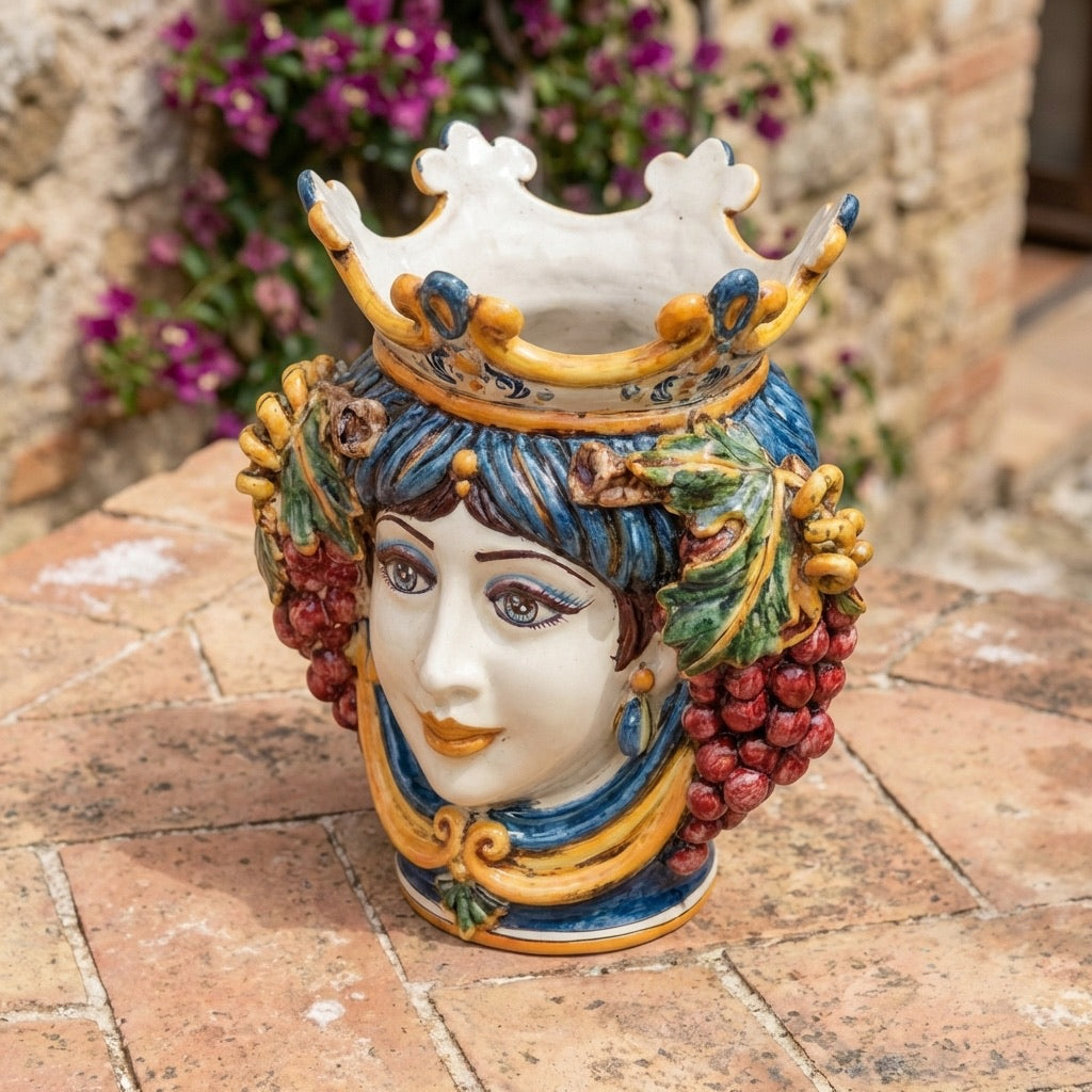 Testa h 25 uva blu e arancio femmina