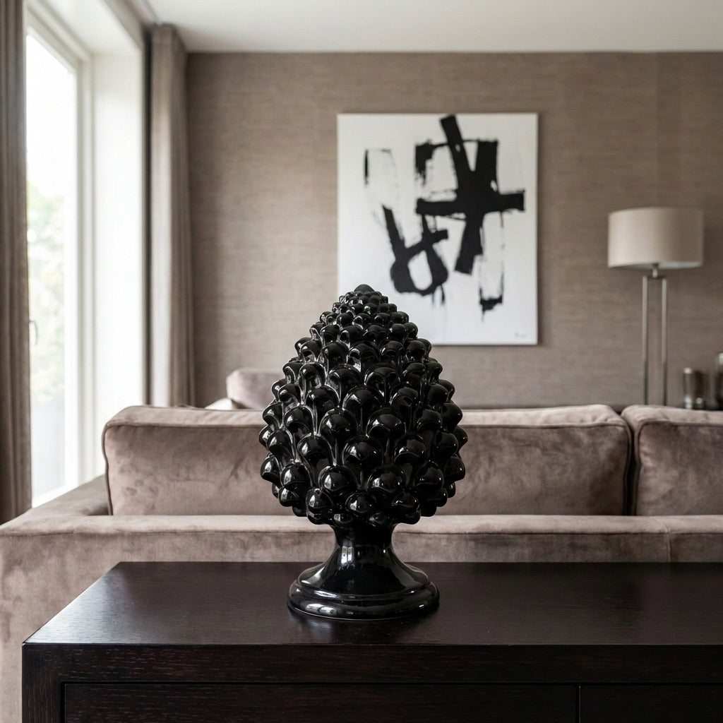 Pigna semilavorata altezza 15/35 Black Line Lucido