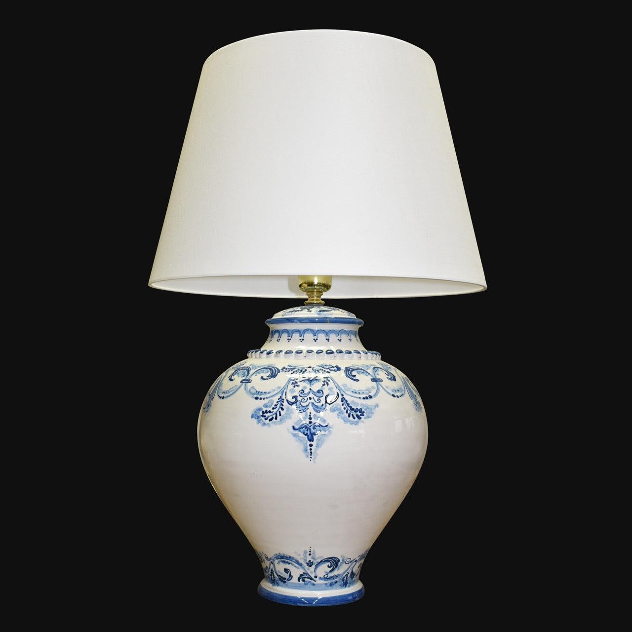 Lume boccia h 35 cm Linea Masha (h 60 con paralume diametro 40cm) - Ceramiche di Caltagirone Sofia