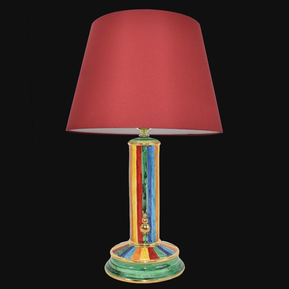 Lume cilindro h 60 cm White and Color in ceramica di Caltagirone - Ceramiche di Caltagirone Sofia