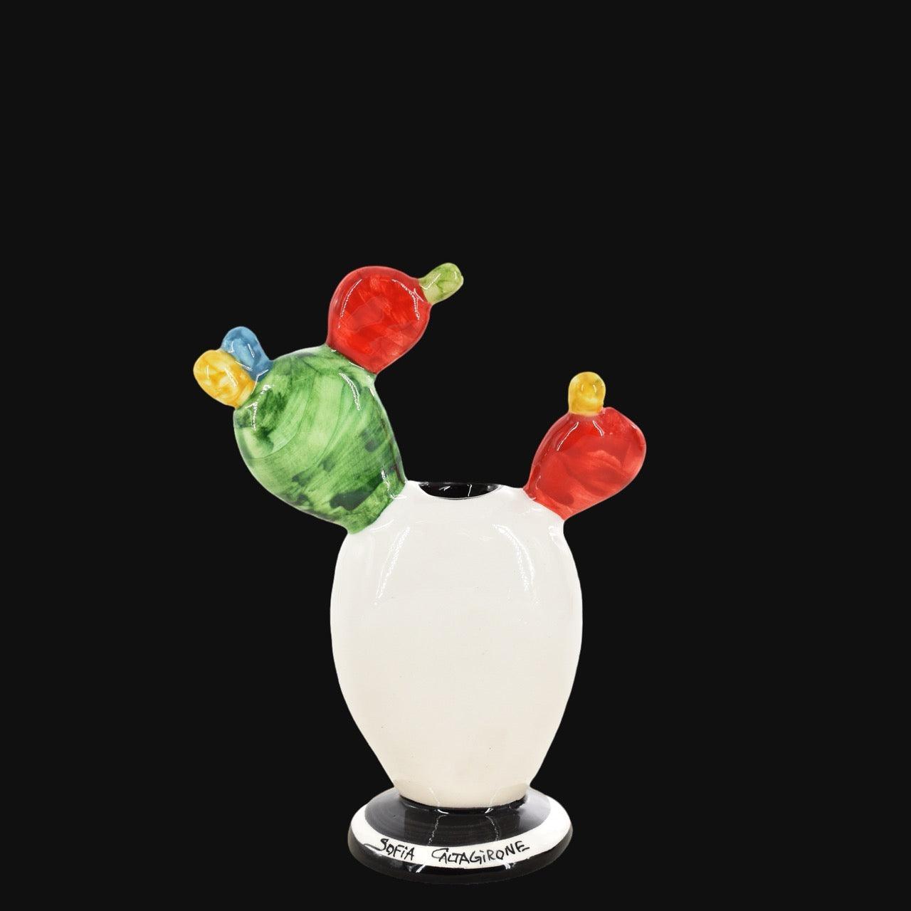 Piantina palafico h 15 White and Color – Bomboniera in ceramica di caltagirone - Ceramiche di Caltagirone Sofia