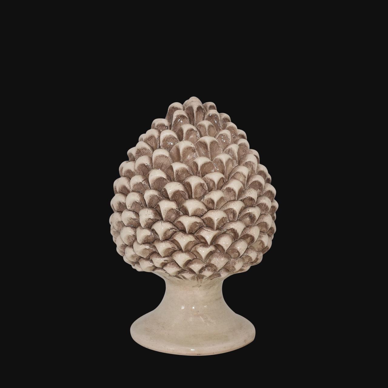 Pigna artigianale Siciliana Decoro Madreperla Antichizzato - Ceramiche di Caltagirone Sofia