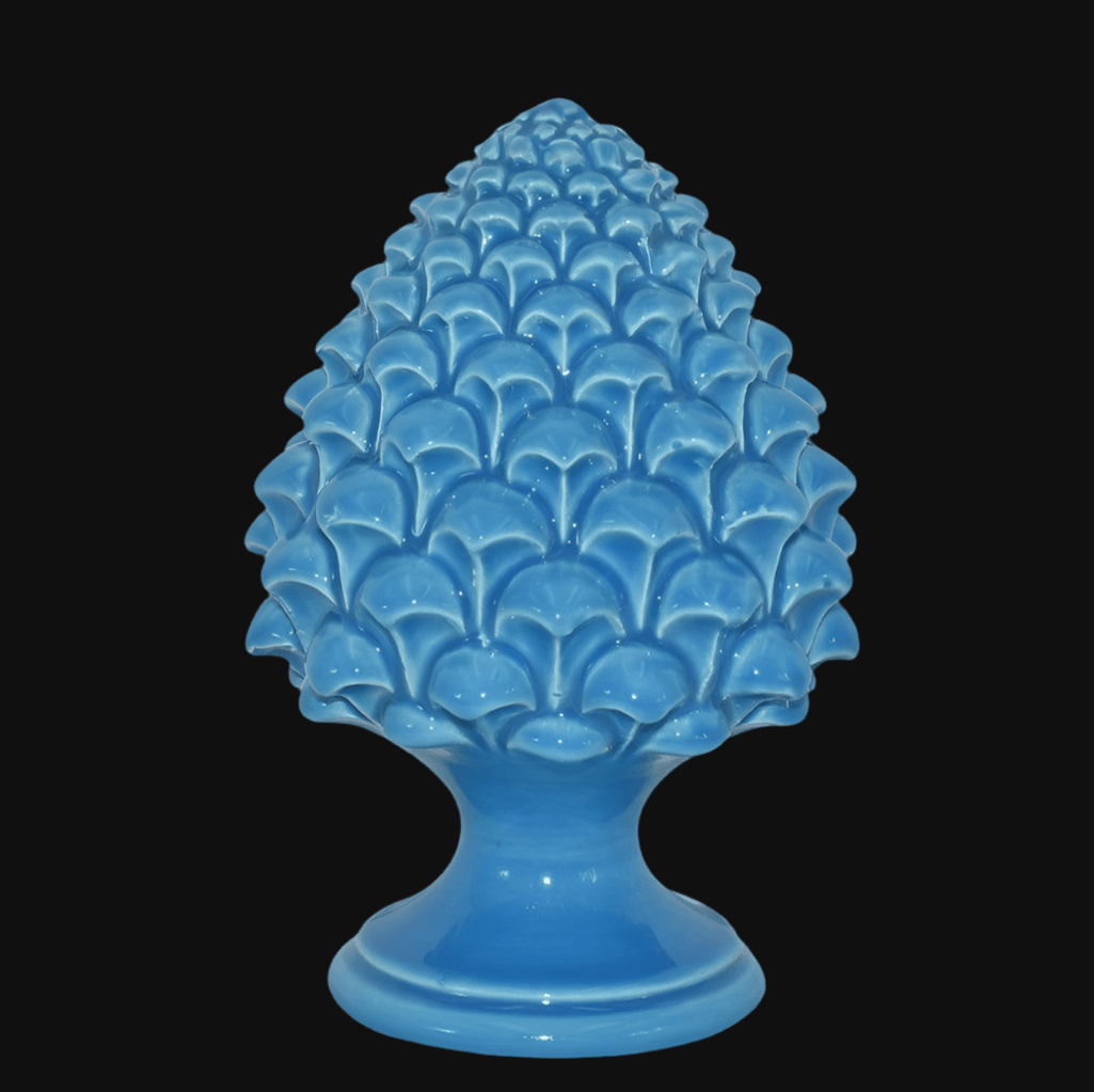 Pigna turchese ceramiche Caltagirone fatti a mano, artigianato artistico siciliano