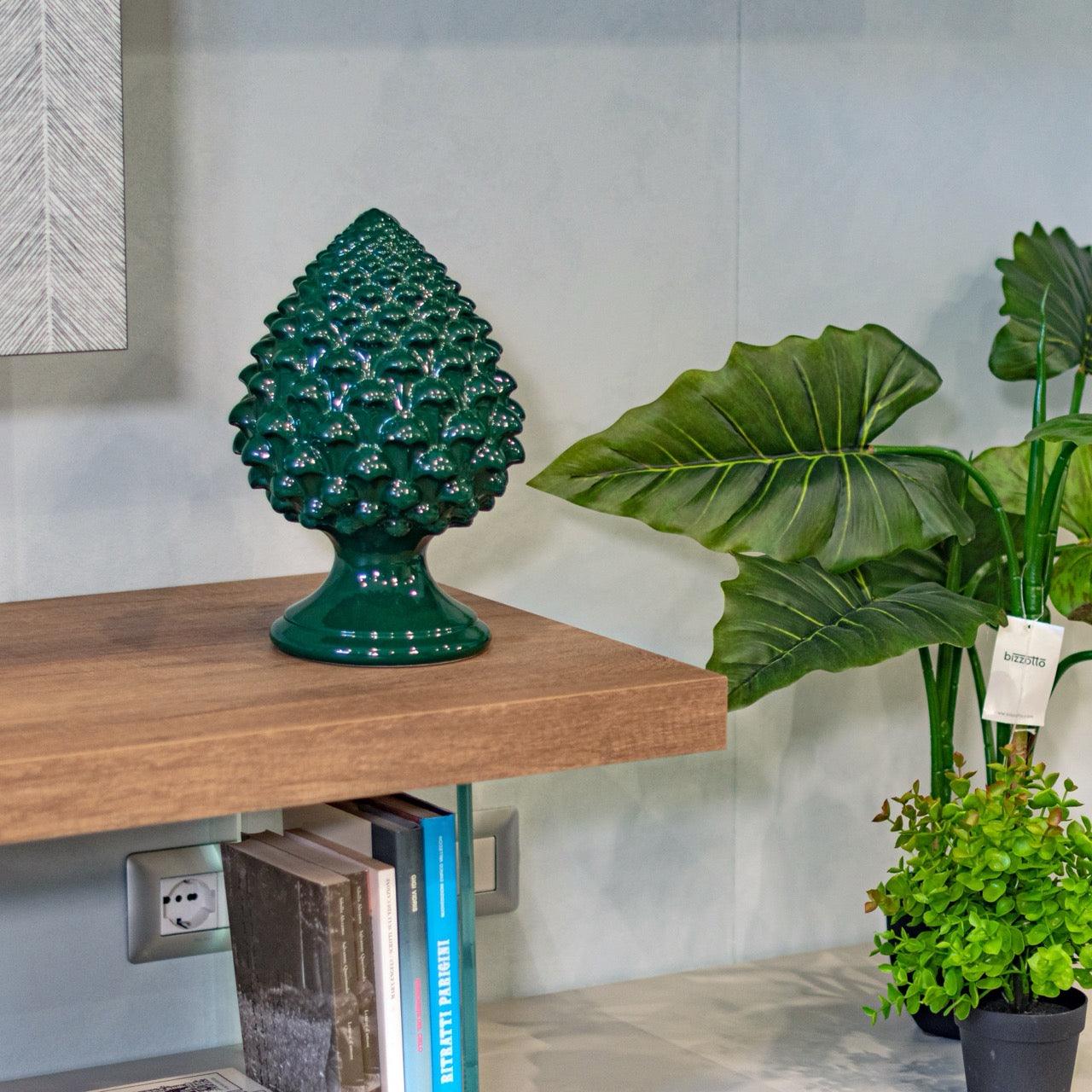 Pigna semilavorata altezza 15/35 Verde Antico - Ceramiche di Caltagirone Sofia