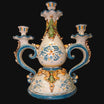 Candelabro 3 fuochi h 28 plastico sofia tricolore - Ceramiche di Caltagirone Sofia