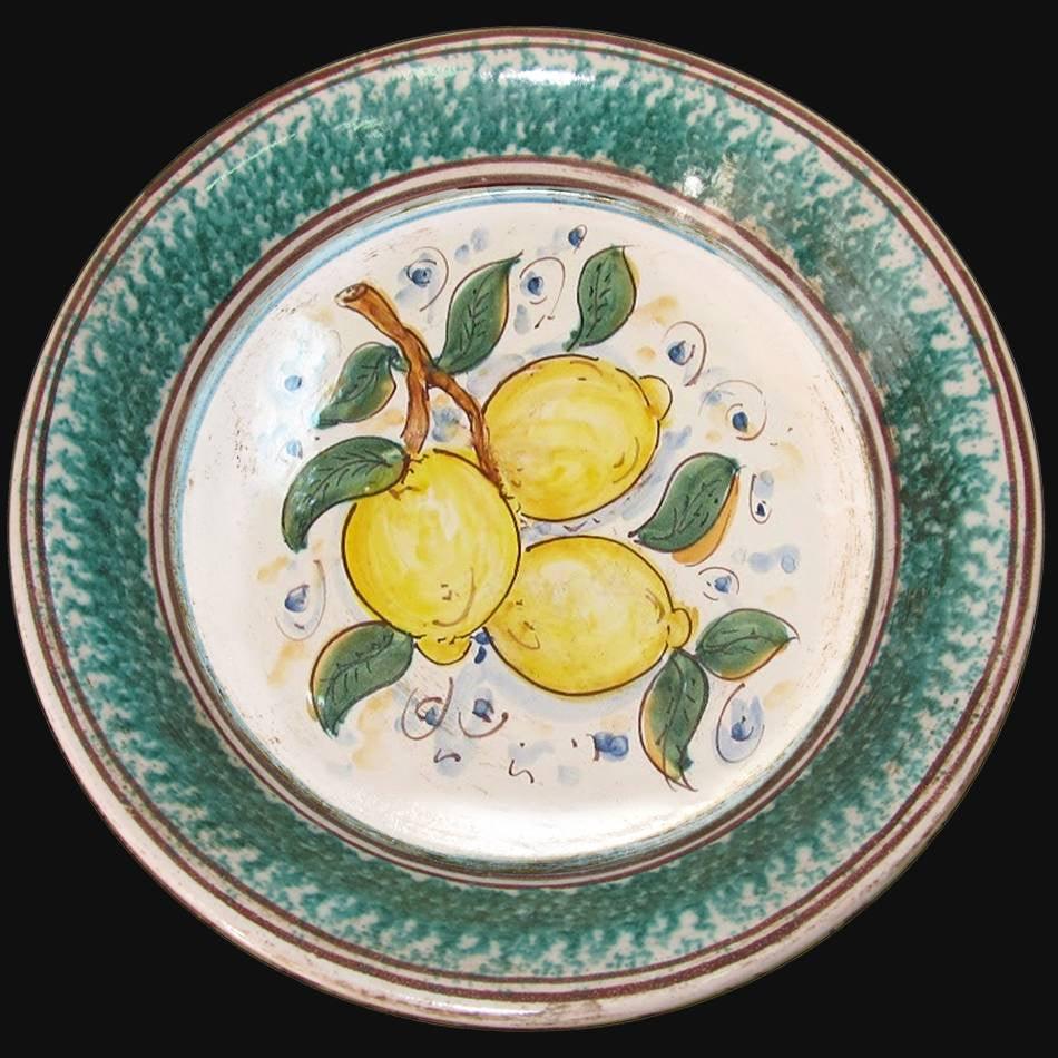 Fangotto da parete con limoni - Ceramiche di Caltagirone Sofia
