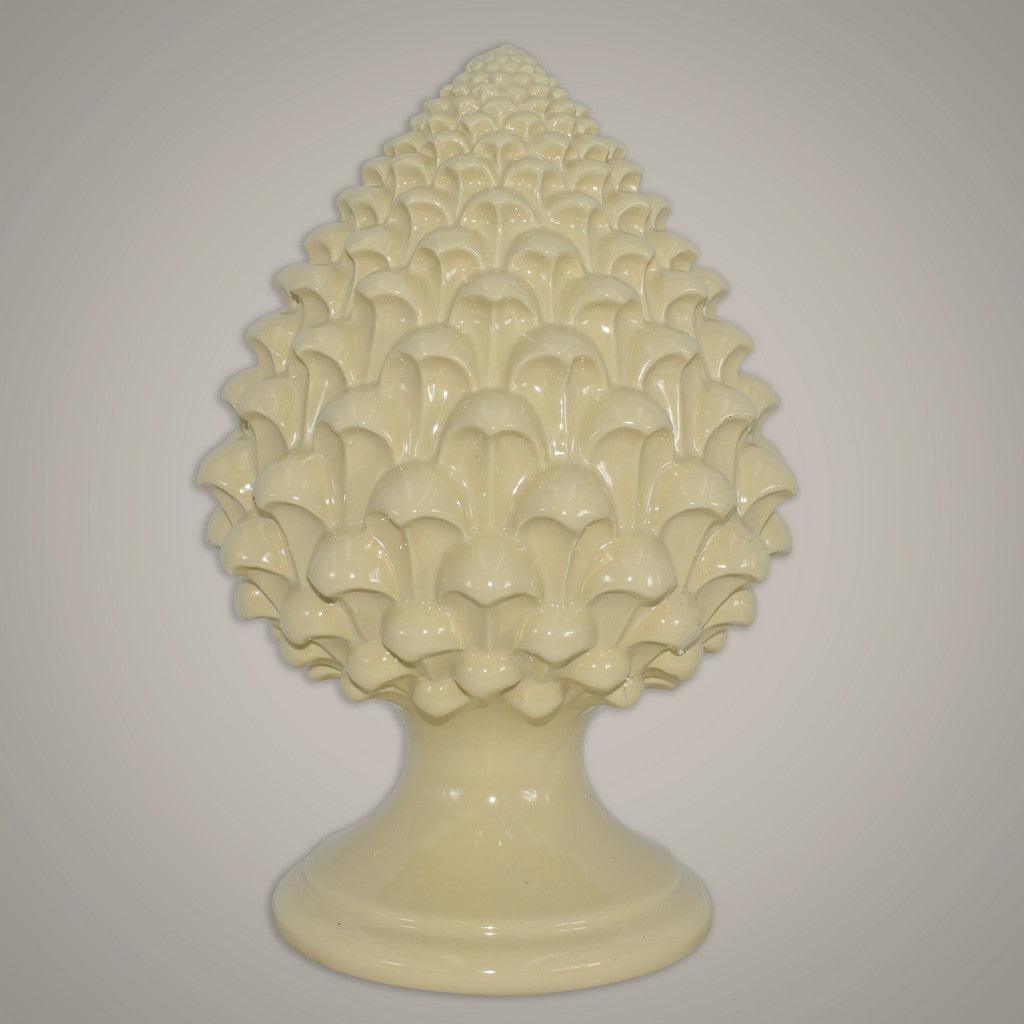 Pigna semilavorata altezza 15/35 Linea Avorio - Ceramiche di Caltagirone Sofia