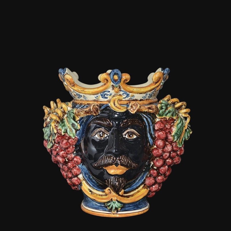 Testa h 25 uva blu e arancio maschio moro