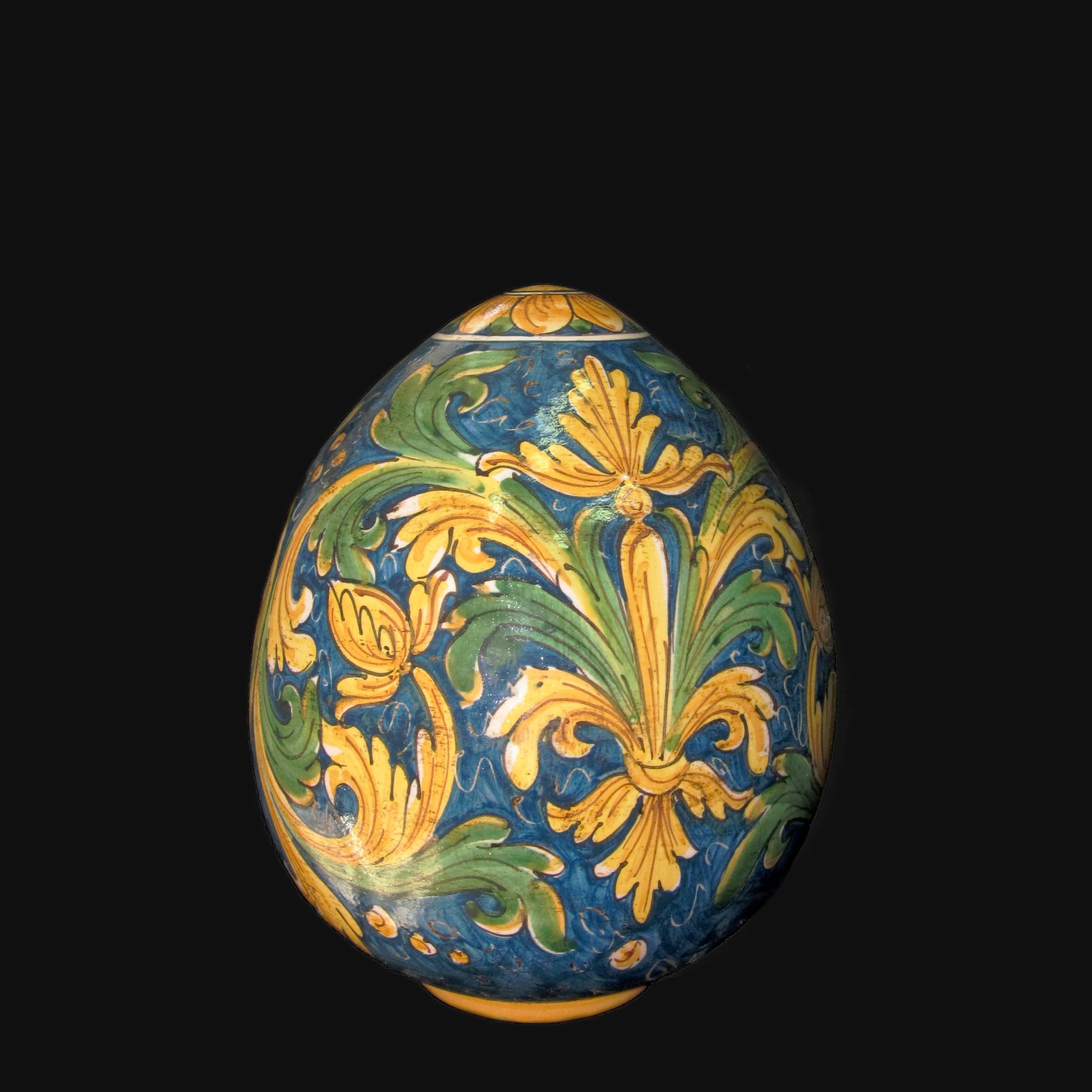 Uovo in ceramica h 20 Ornato Calatino - Ceramiche di Caltagirone - Ceramiche di Caltagirone Sofia