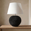 Lume a Palla Pigna, Black Line. Ceramiche Sofia, Caltagirone