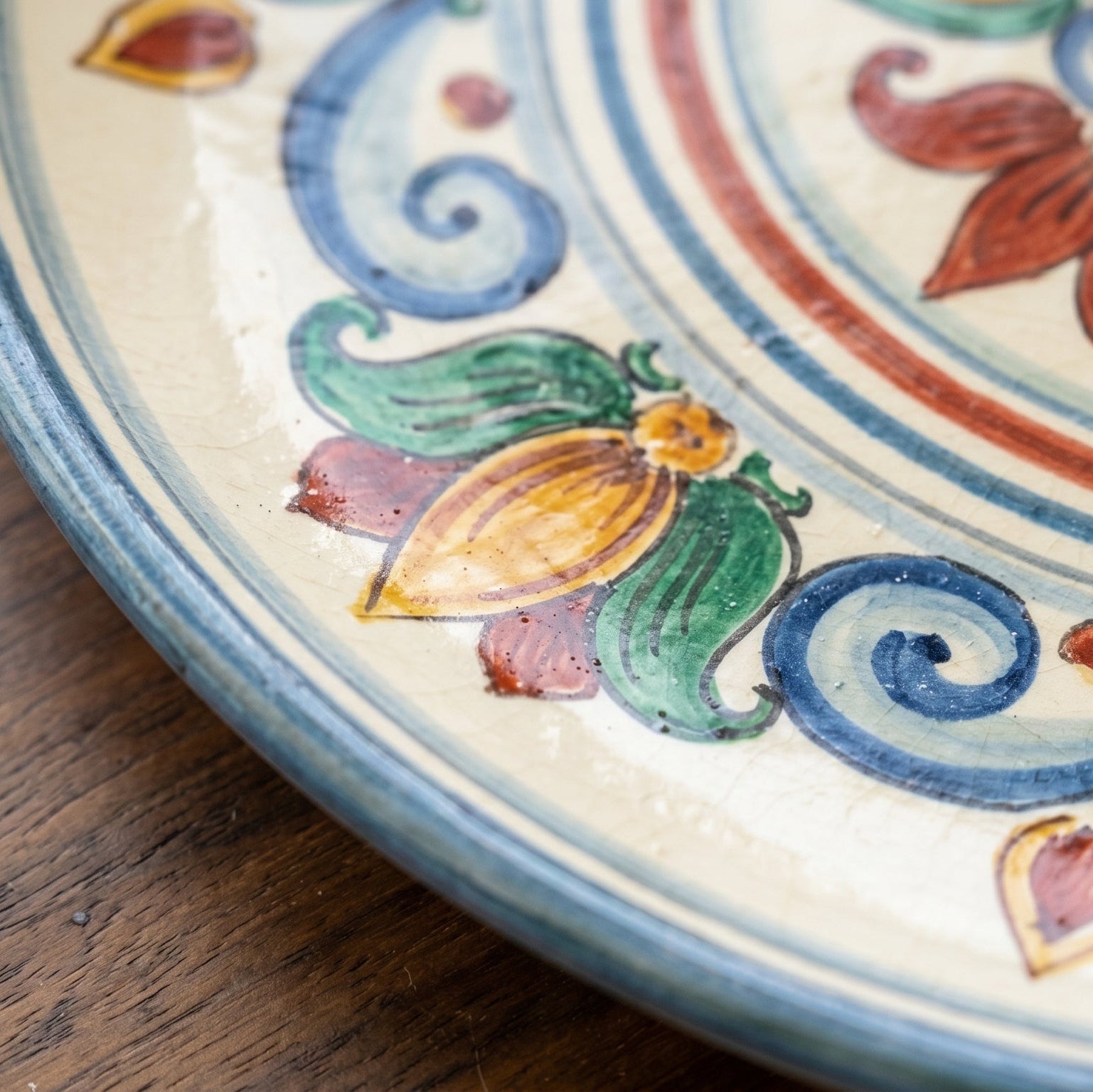 Piatto Ornamentale in Ceramica di Caltagirone Ø 35/45 cm — Decoro Sicily