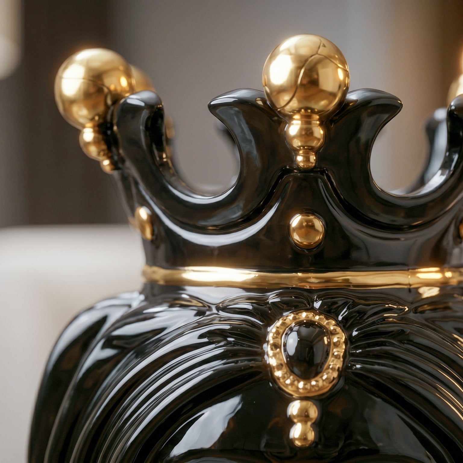 Testa di Moro h 25 cm — Donna, Black and Gold