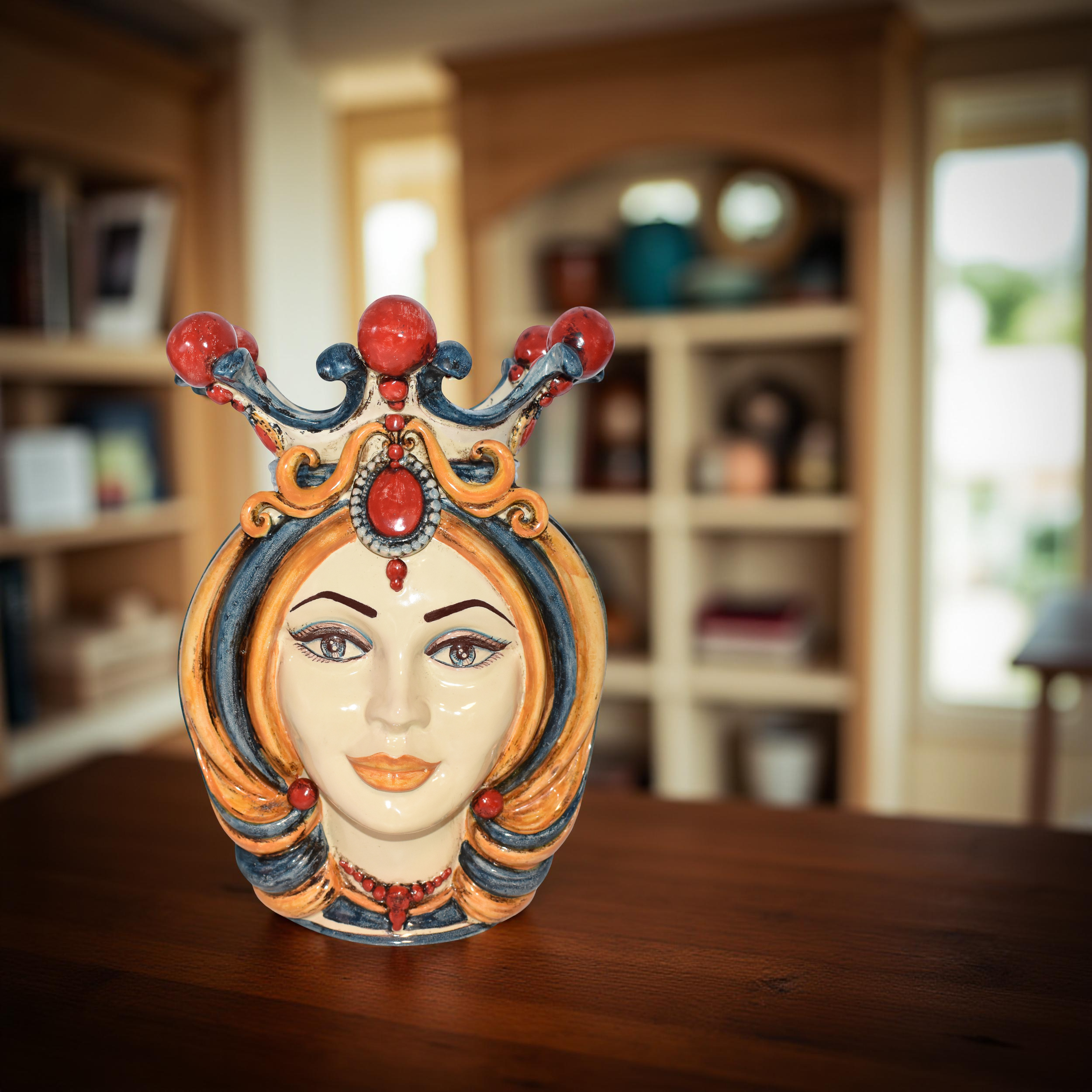 Testa h 38 in decoro sicily femmina - Ceramiche Di Caltagirone Sofia
