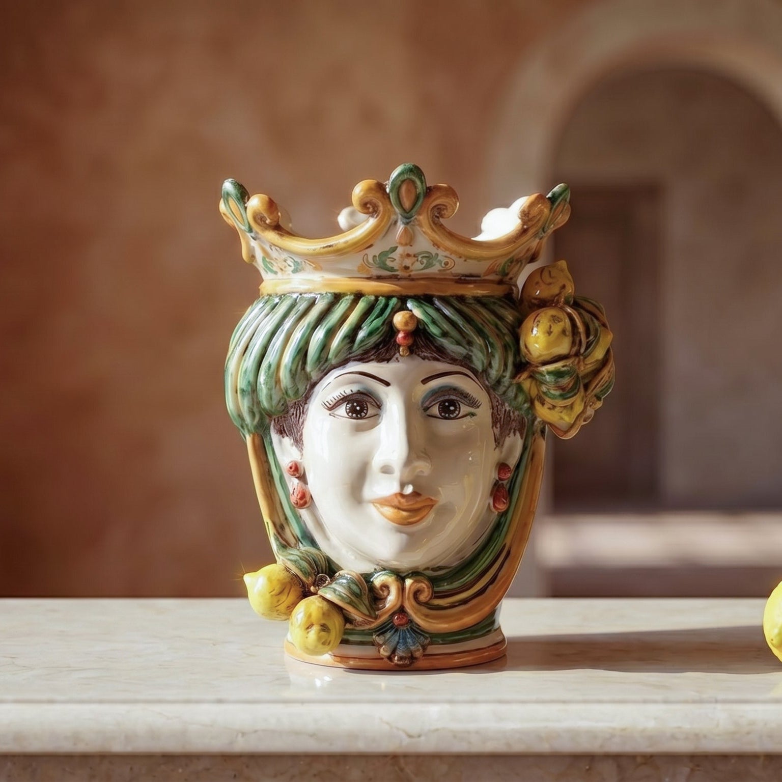 Testa h 25 limoni verde/arancio femmina