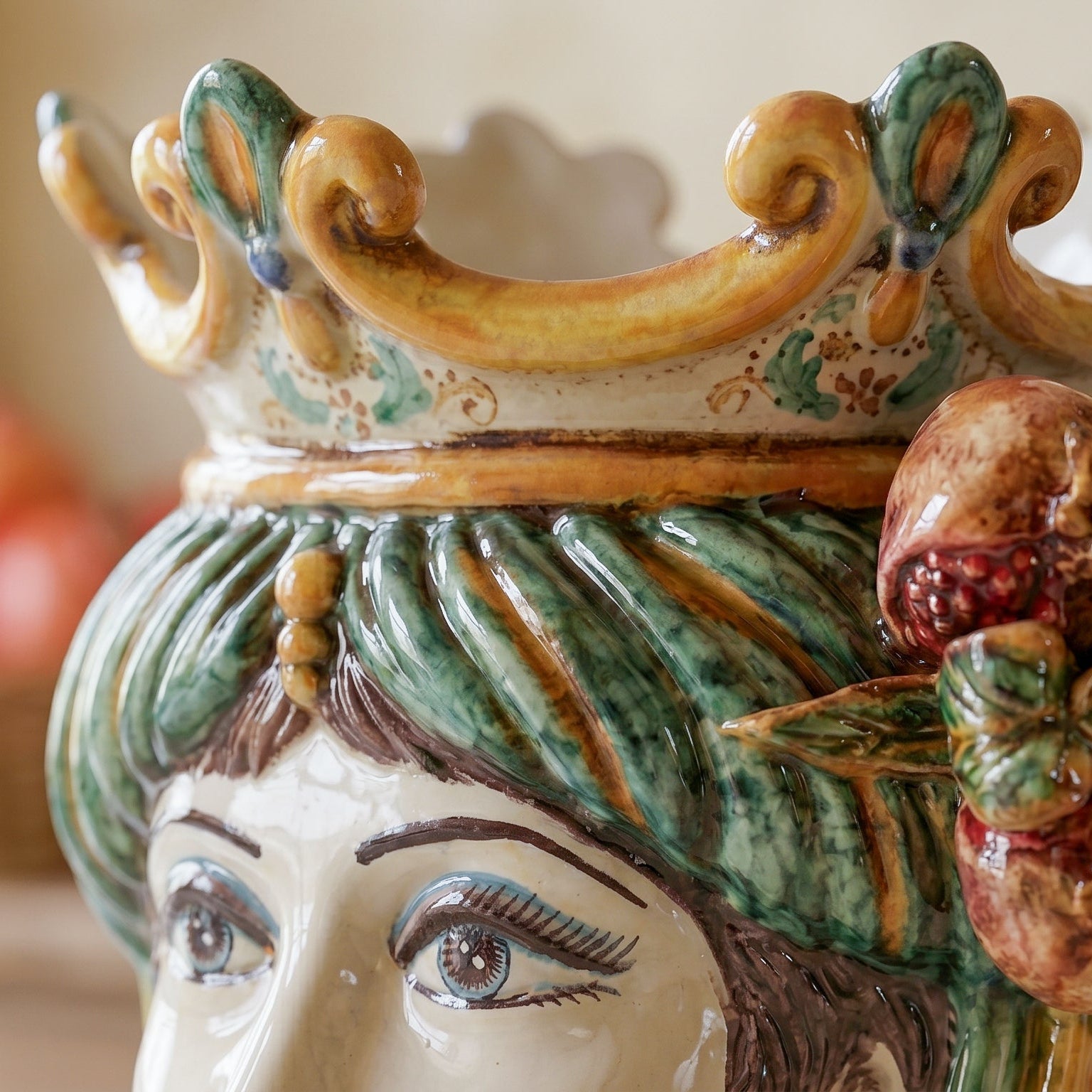 Testa h 25 melograni verde/arancio femmina