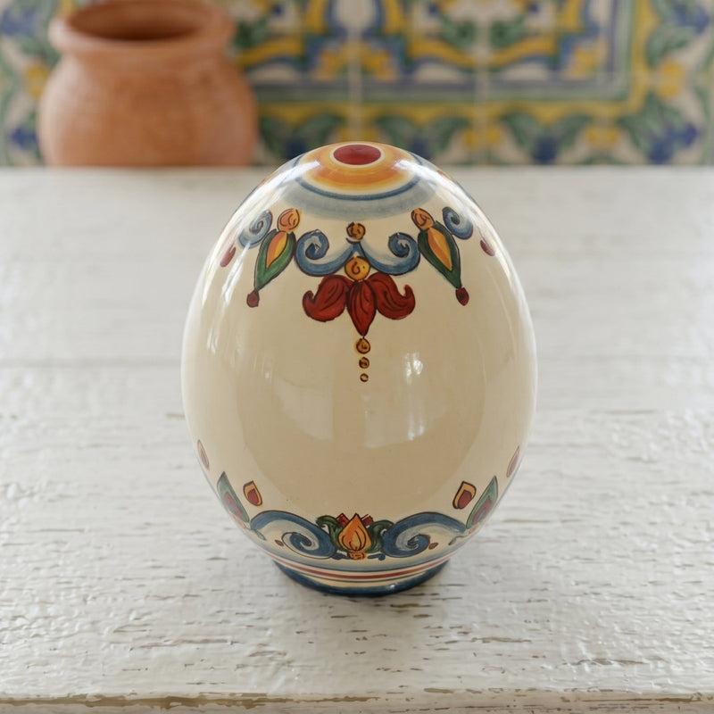 Uovo Decorativo in Ceramica di Caltagirone — Decoro Sicily
