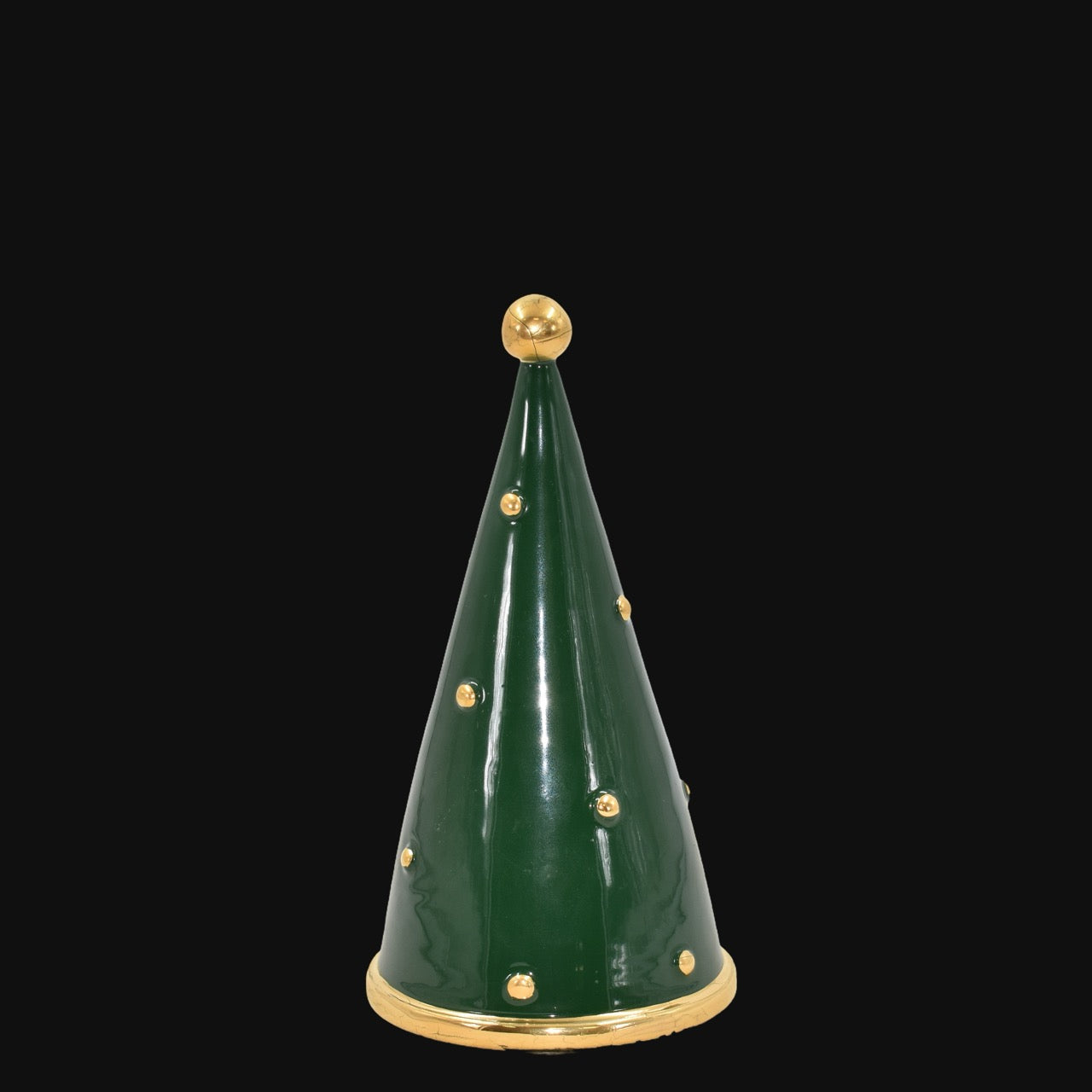 Albero di natale Cono linea moderna in ceramica di Caltagirone