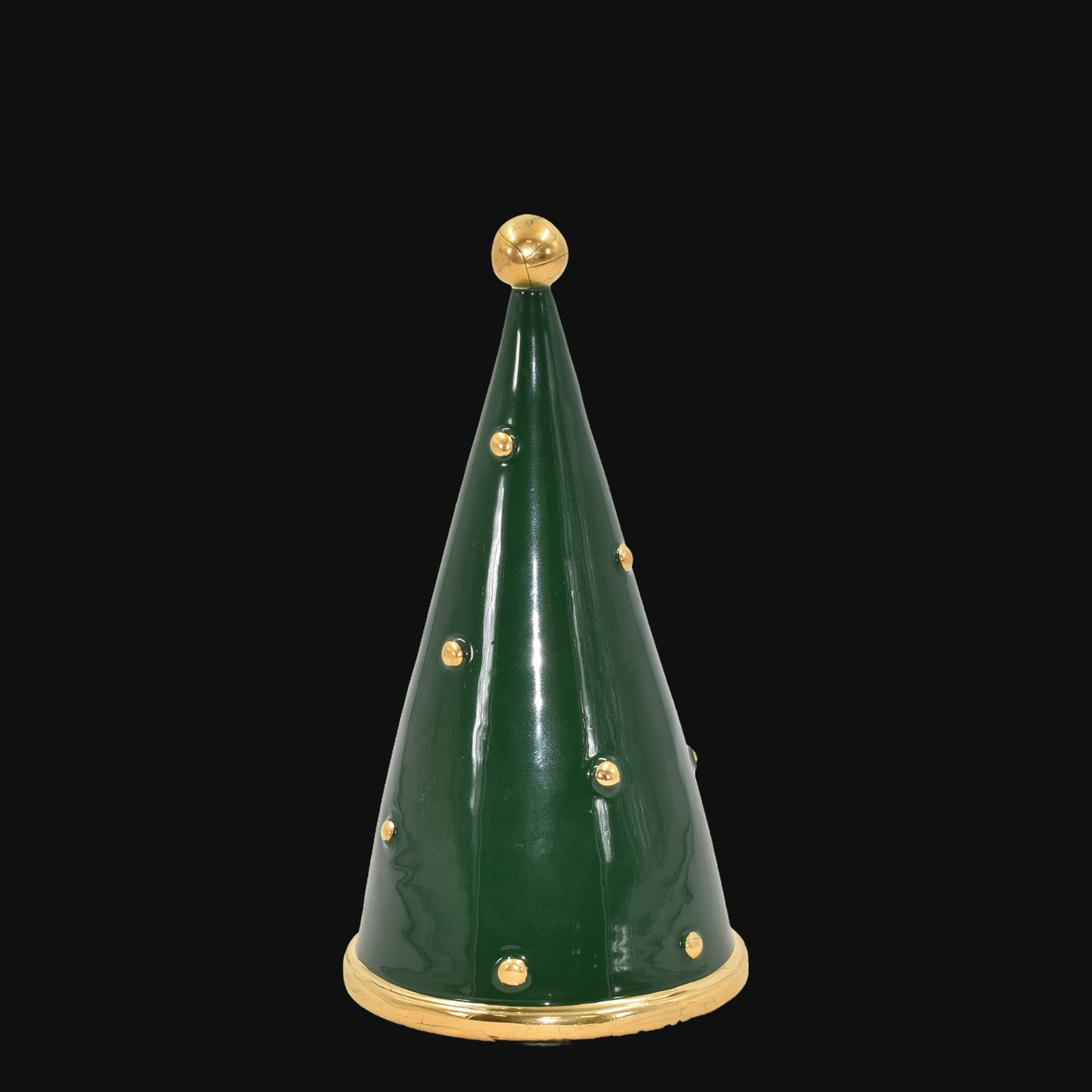 Albero di natale Cono linea moderna in ceramica di Caltagirone