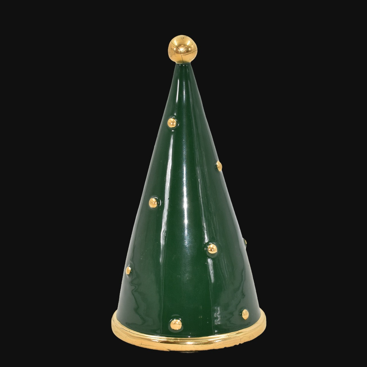 Albero di natale Cono linea moderna in ceramica di Caltagirone