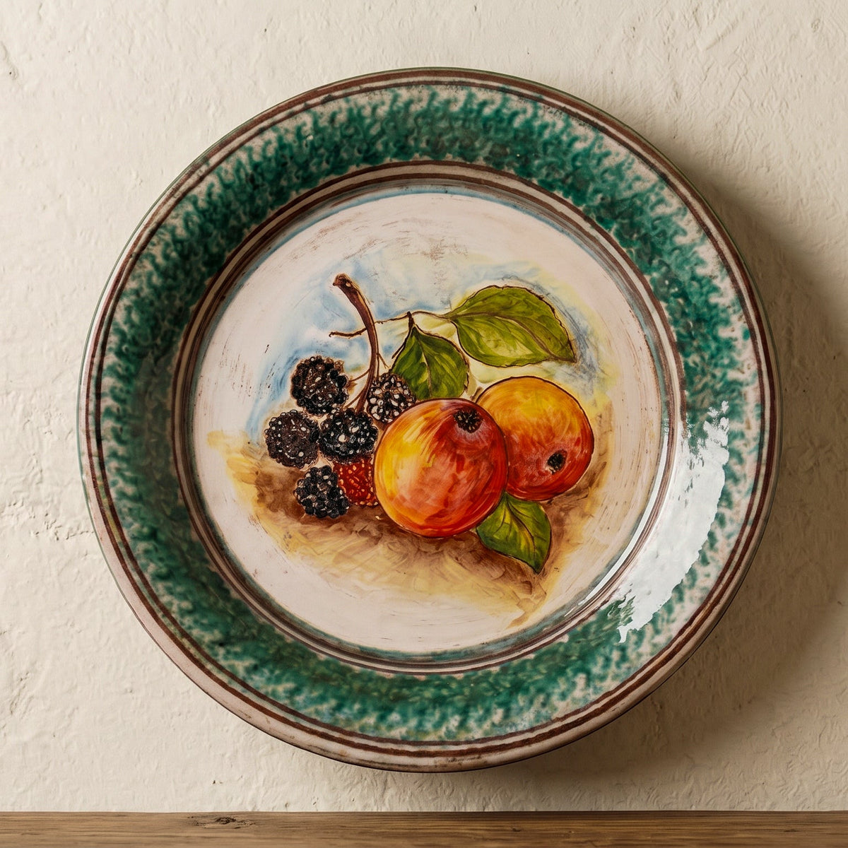 Fangotto in Ceramica di Caltagirone Ø 25/30/35 cm - Melograno e More, Antiche Riproduzioni
