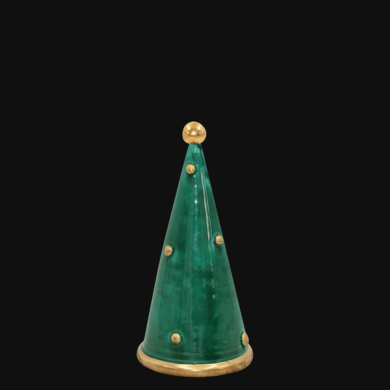 Albero di natale Cono linea moderna in ceramica di Caltagirone