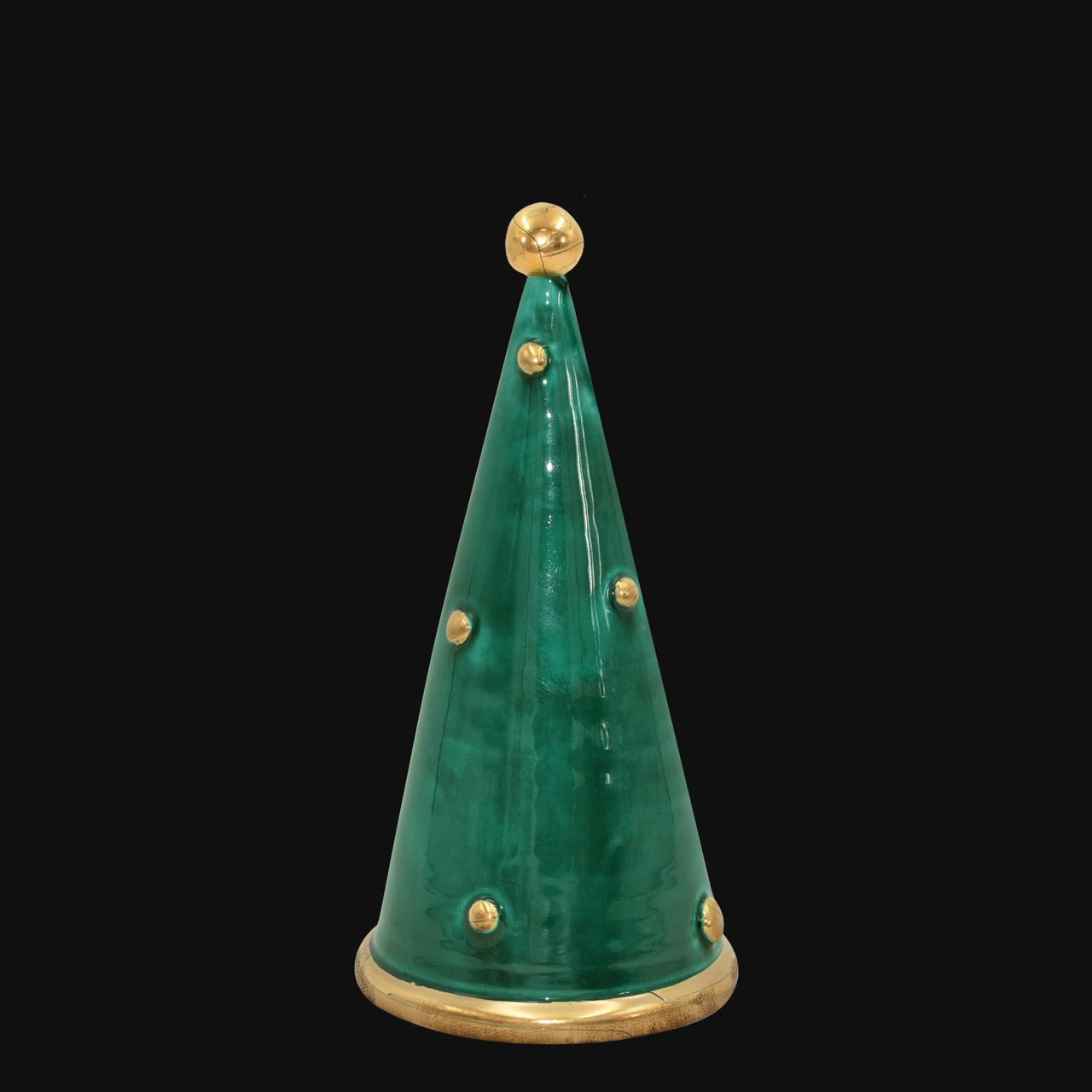 Albero di natale Cono linea moderna in ceramica di Caltagirone