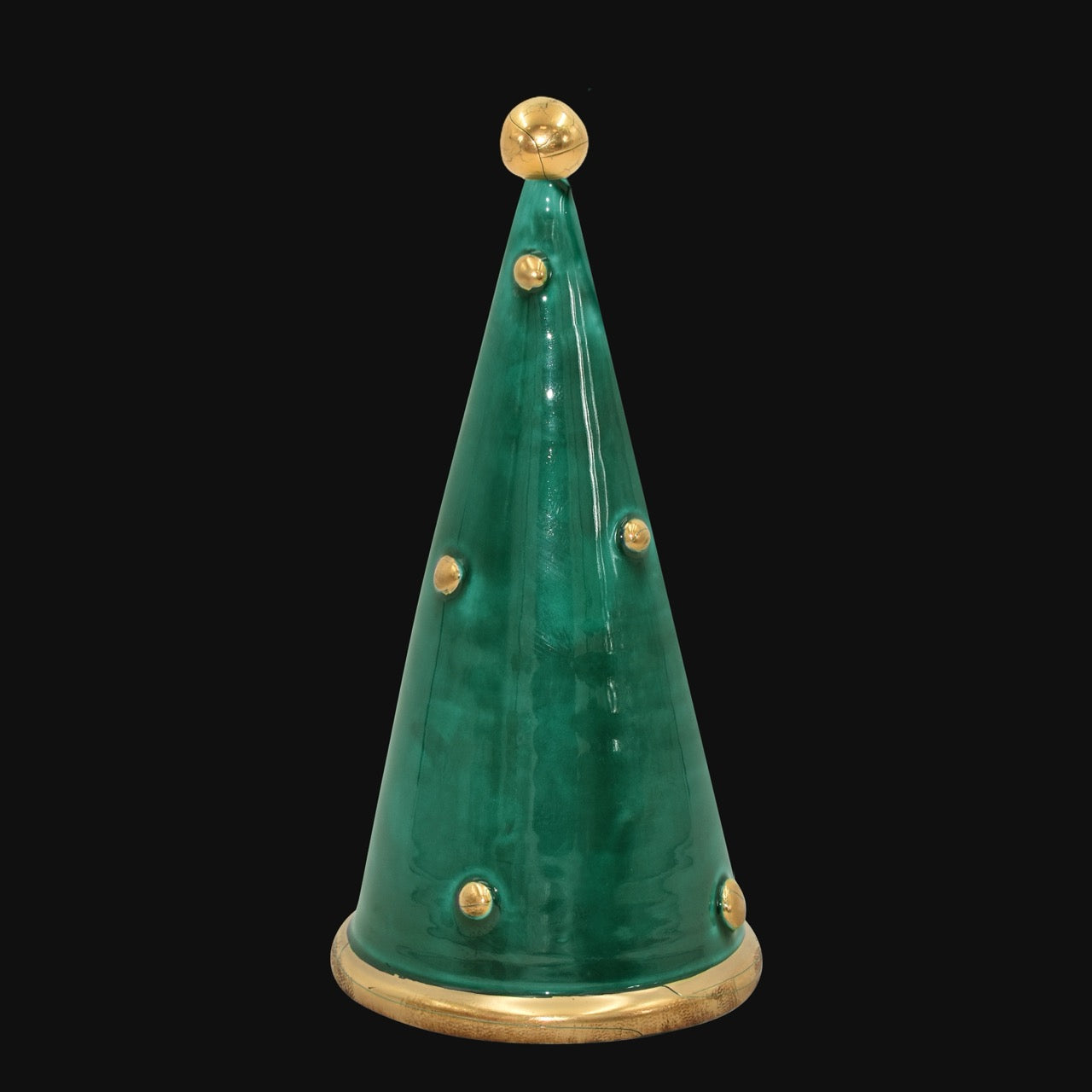 Albero di natale Cono linea moderna in ceramica di Caltagirone