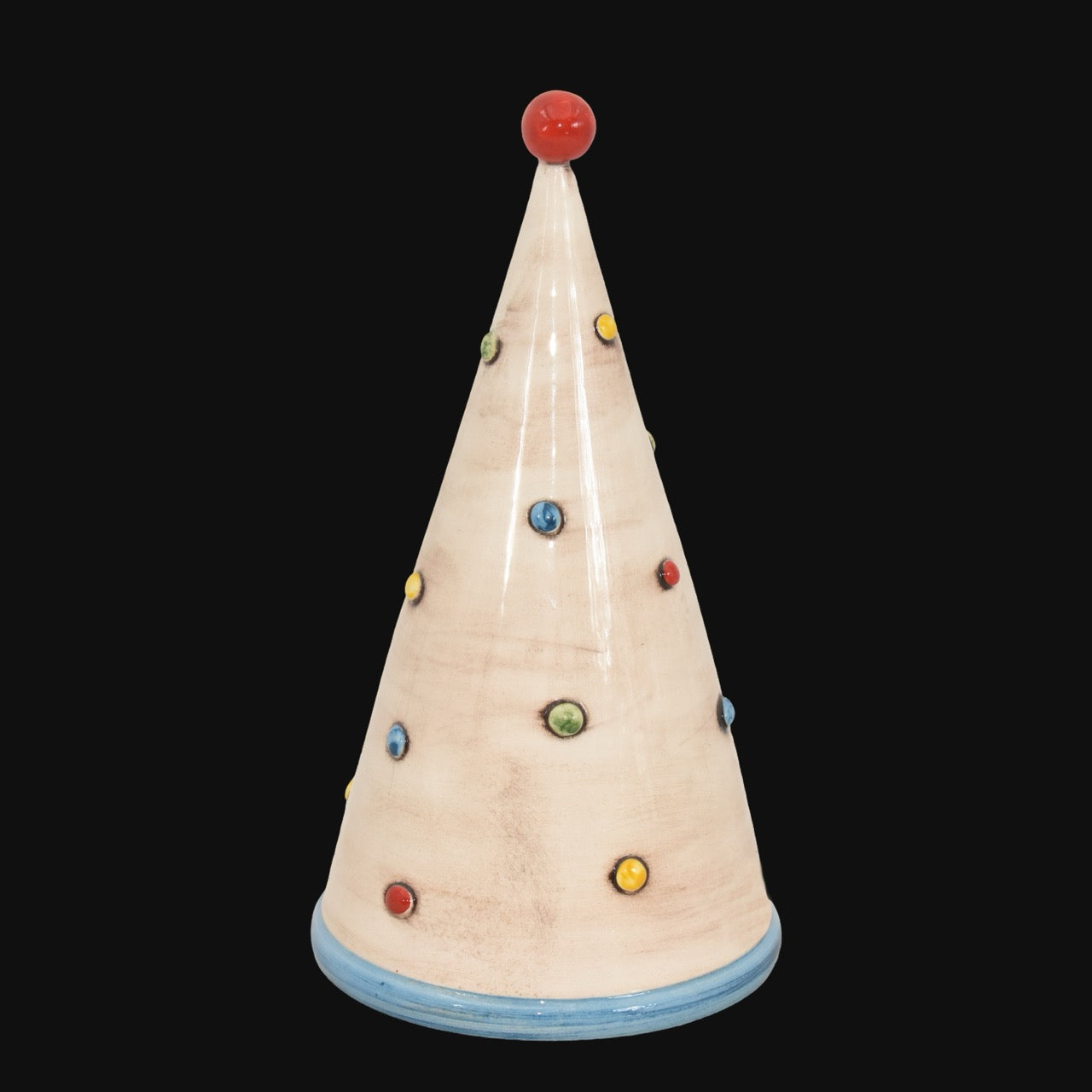 Albero di natale Cono linea moderna in ceramica di Caltagirone