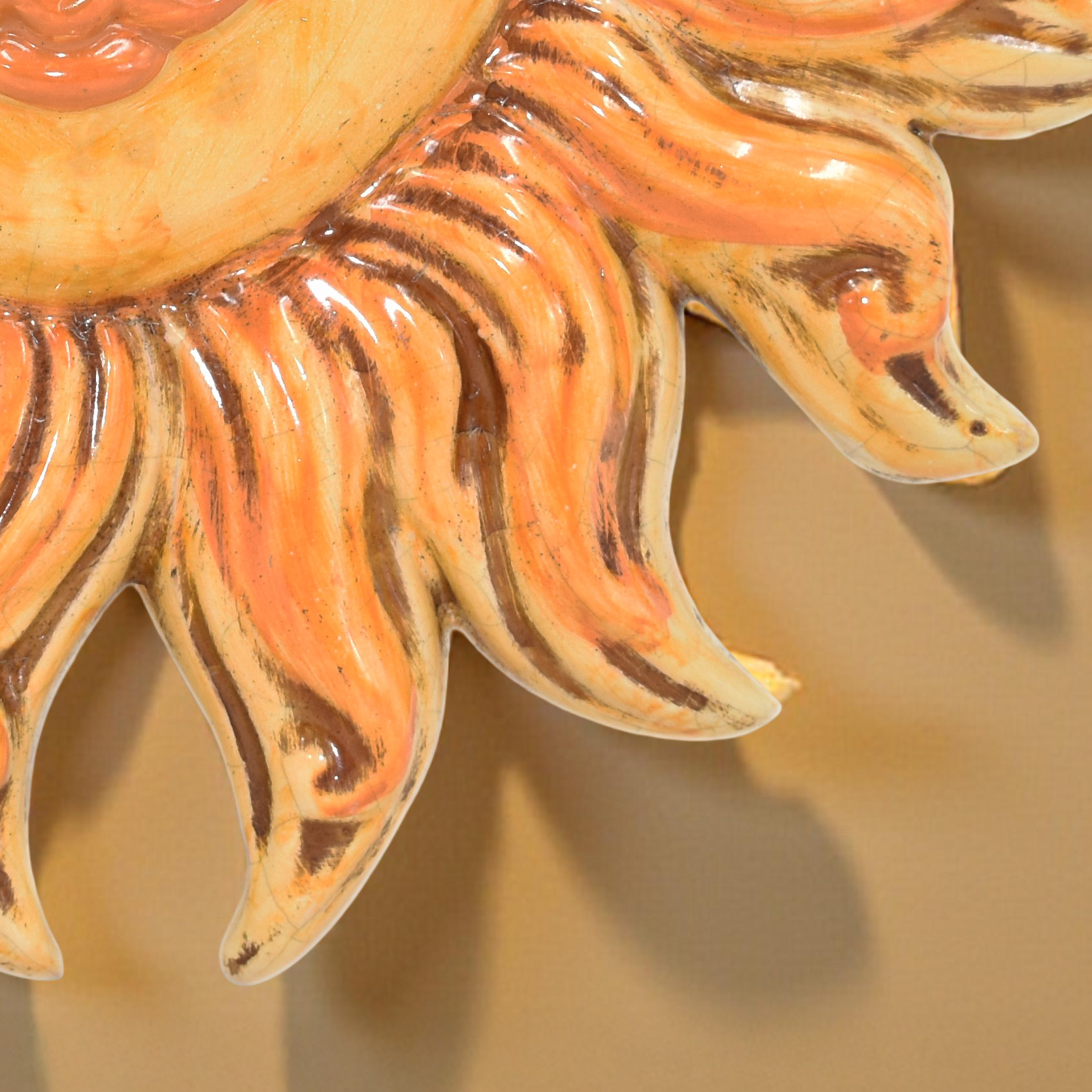 Sole in Ceramica di Caltagirone - Raggi in Diametro 18 cm e 27 cm