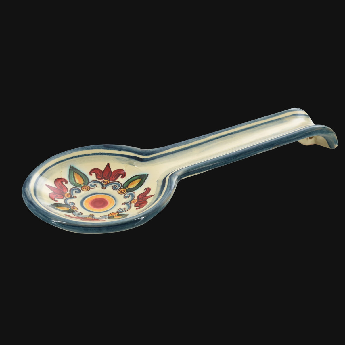 Poggiamestolo in Ceramica di Caltagirone 26×11 cm - Decoro Sicily | Bomboniera