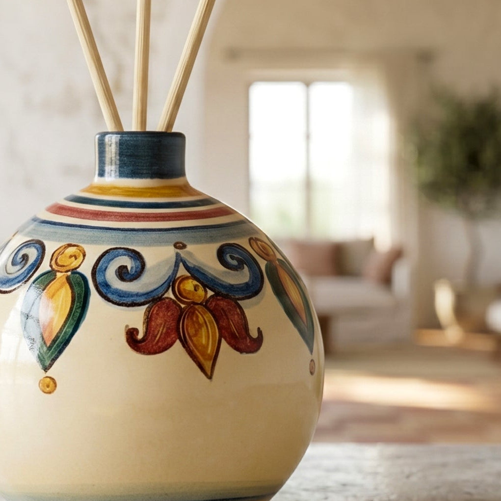 Profumatore Pallina, Decoro Sicily. Ceramica siciliana di Caltagirone, Sofia