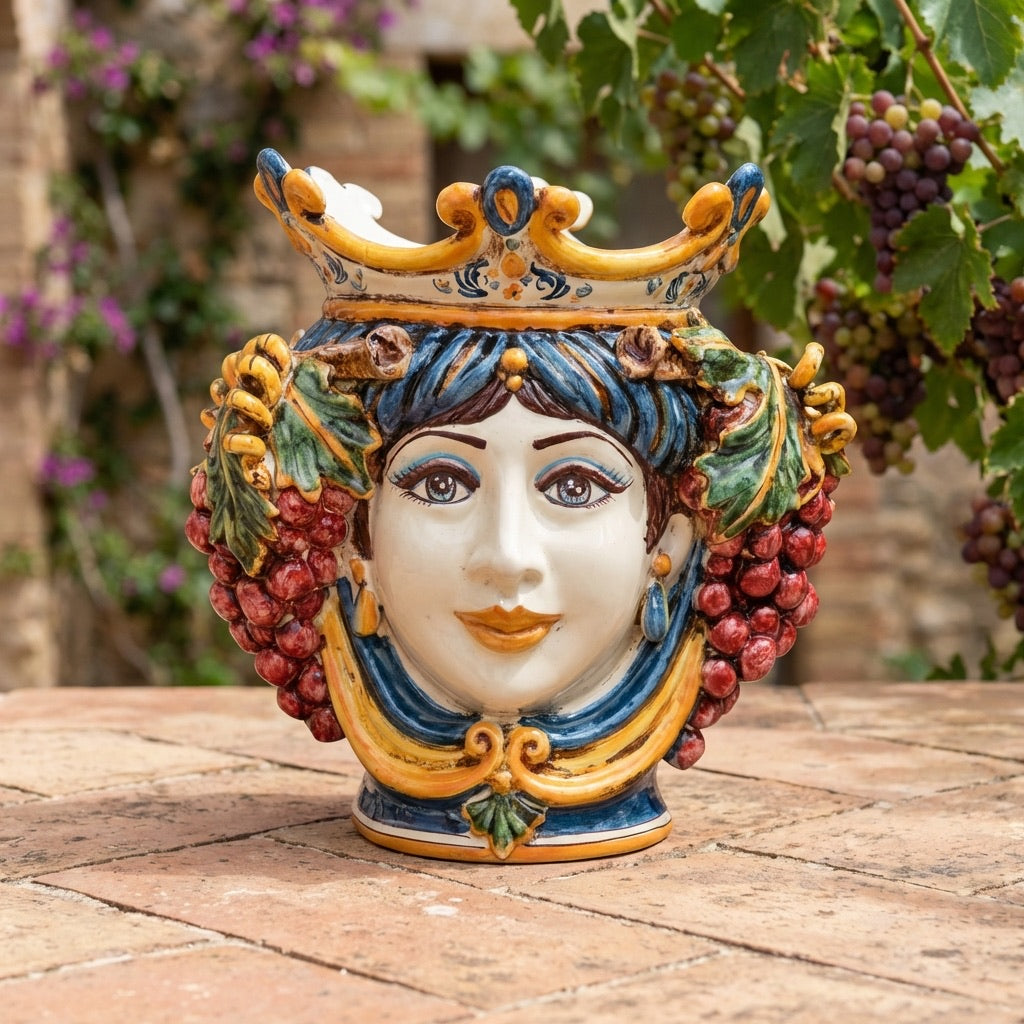 Testa h 25 uva blu e arancio femmina