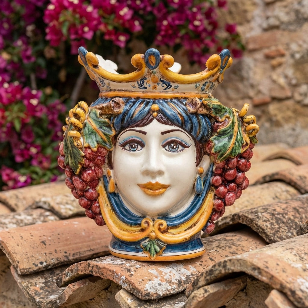 Testa h 25 uva blu e arancio femmina