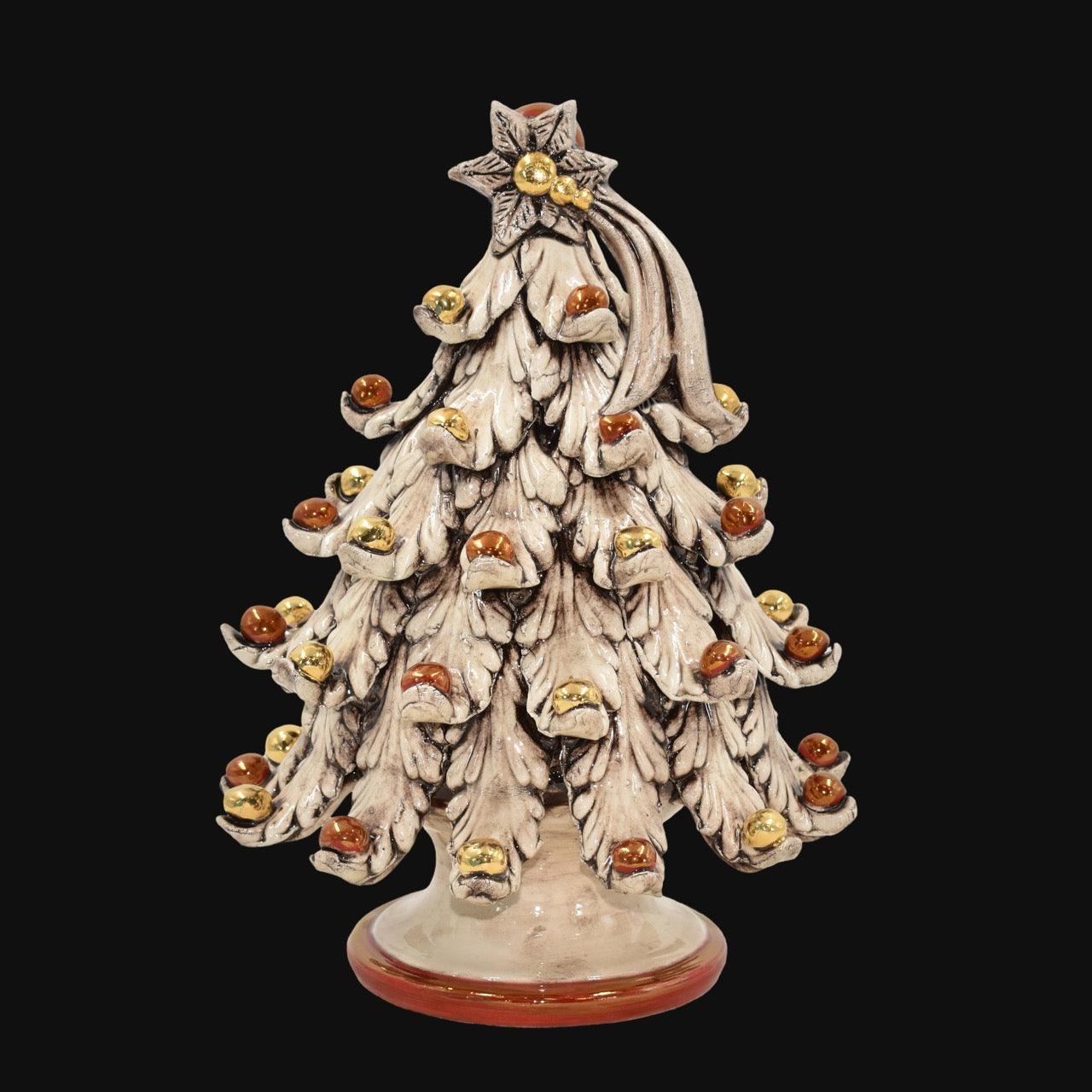 Albero di Natale Madreperla Oro e Lustri - Ceramiche di Caltagirone Sofia