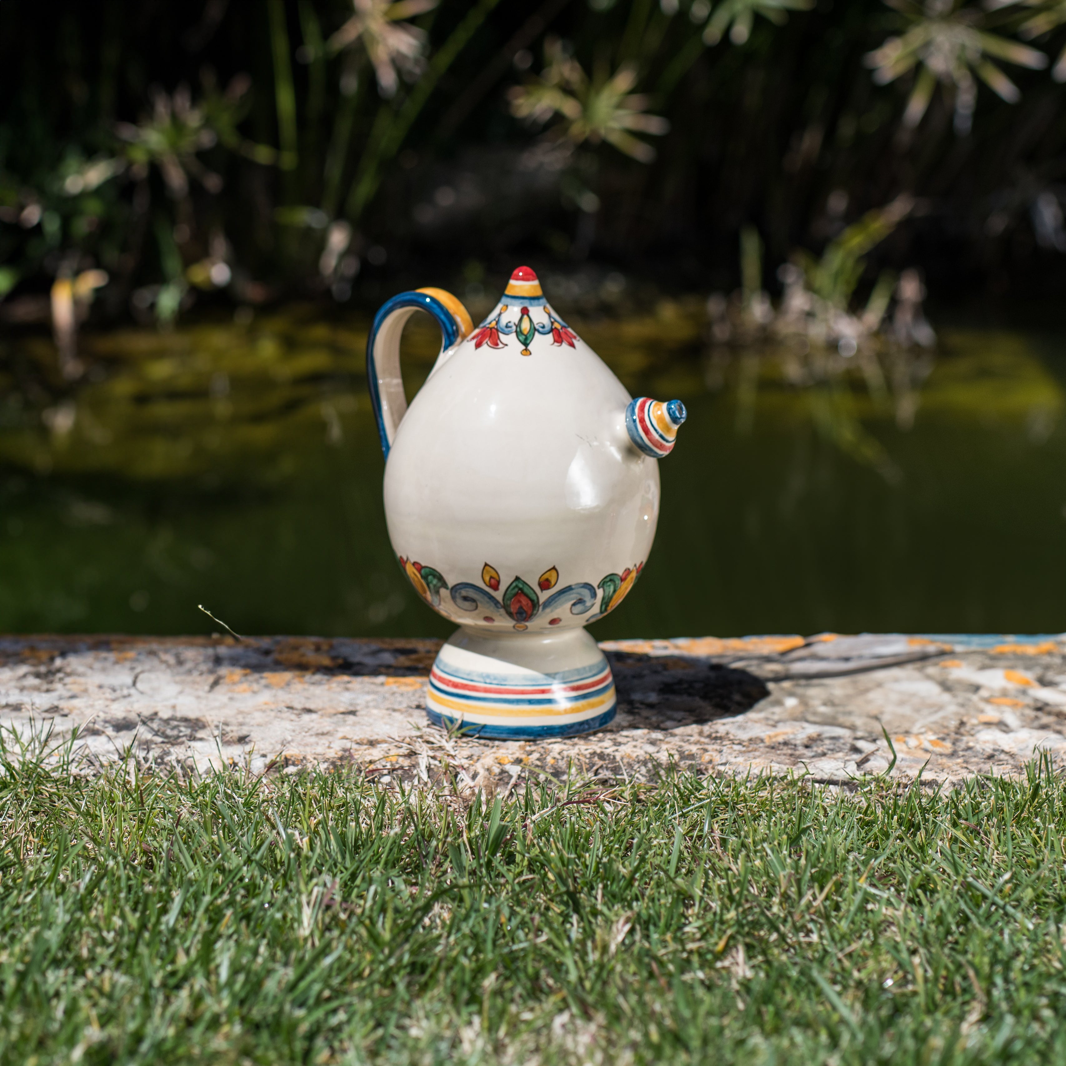 Bummulu Malandrinu h 25 Decoro Sicily in ceramica di Caltagirone - Ceramiche di Caltagirone Sofia