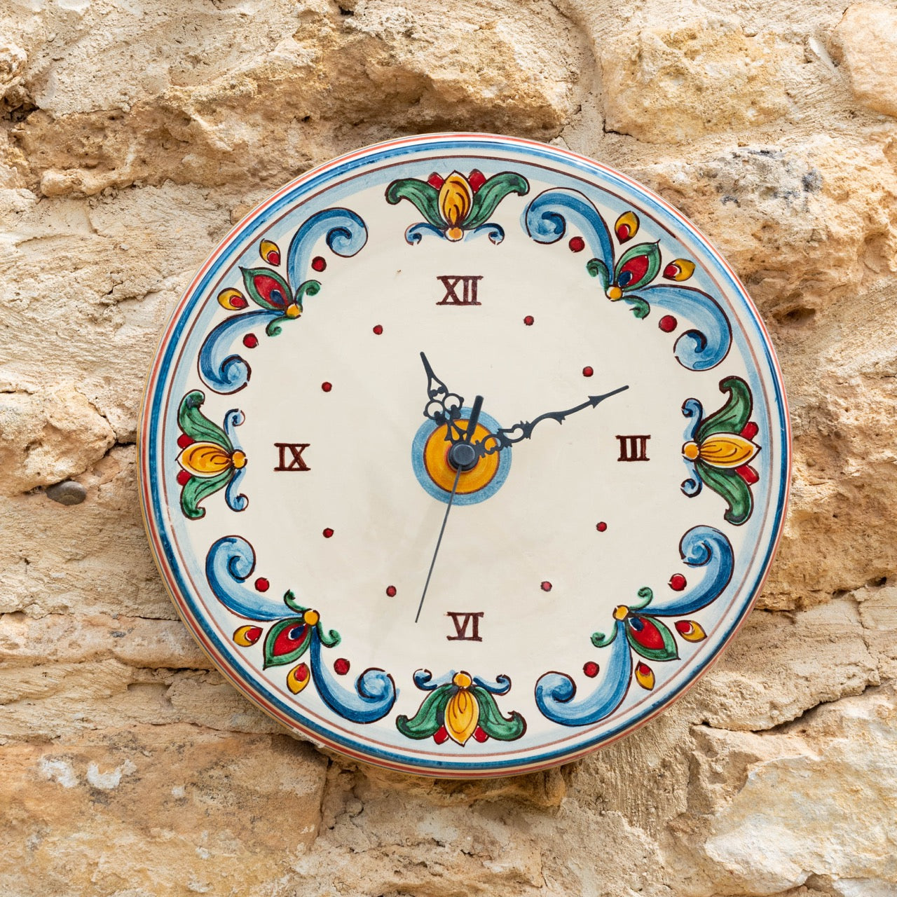Orologio Ø 30 decoro sicily - Ceramiche di Caltagirone Sofia