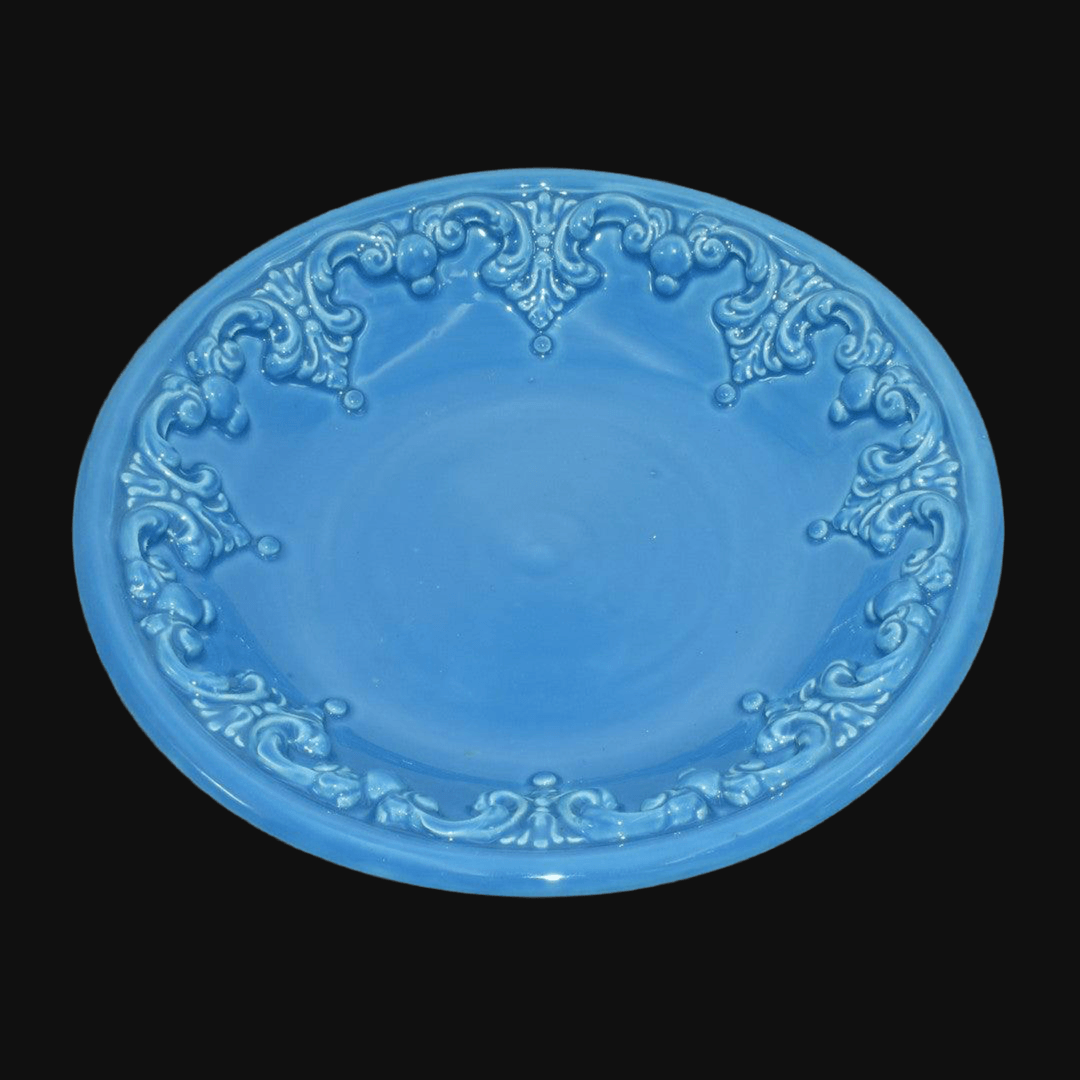 Piatto svuota tasche turchese Sofia in ceramica artistica, ceramiche Caltagirone fatti a mano