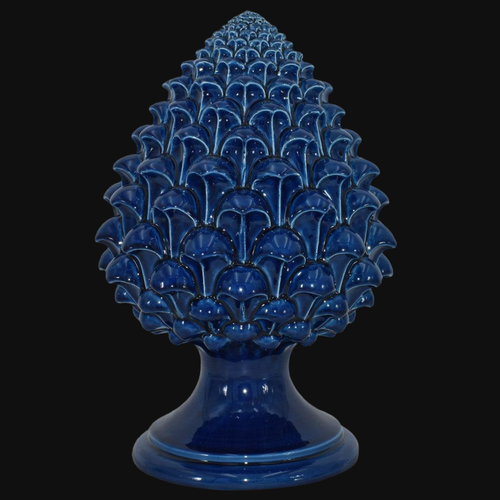 Pigna semilavorata altezza 15/35 Blu Intenso - Ceramiche di Caltagirone Sofia
