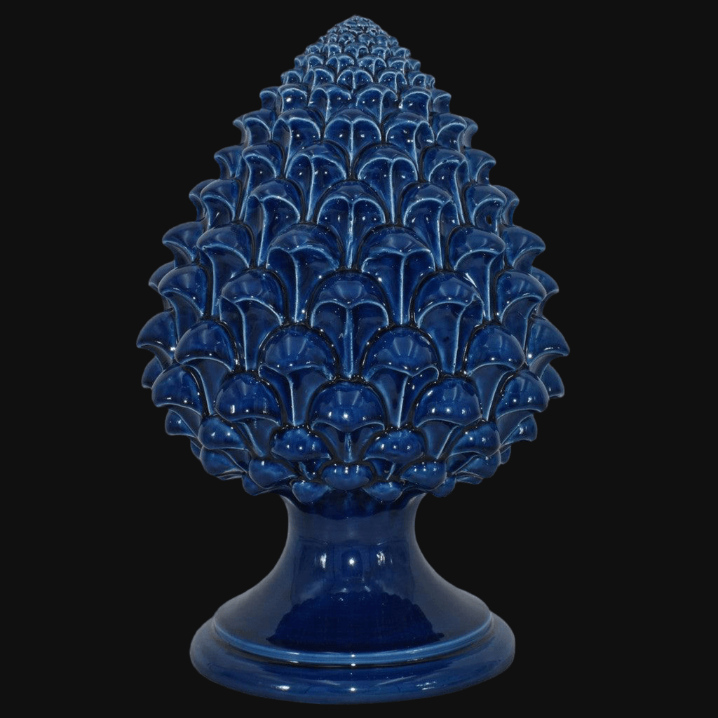 Pigna semilavorata altezza 15/35 Blu Intenso - Ceramiche di Caltagirone Sofia