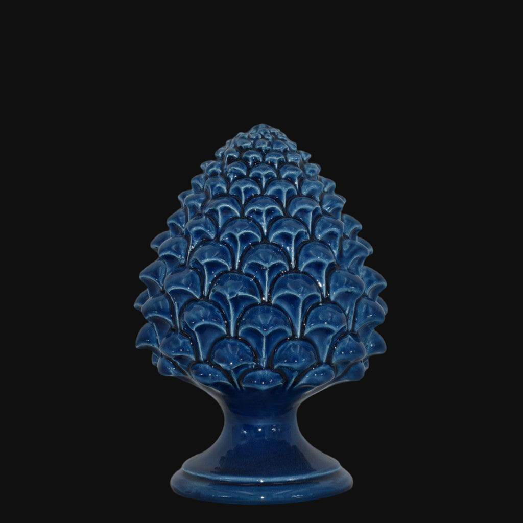 Pigna semilavorata altezza 15/35 Blu Intenso - Ceramiche di Caltagirone Sofia