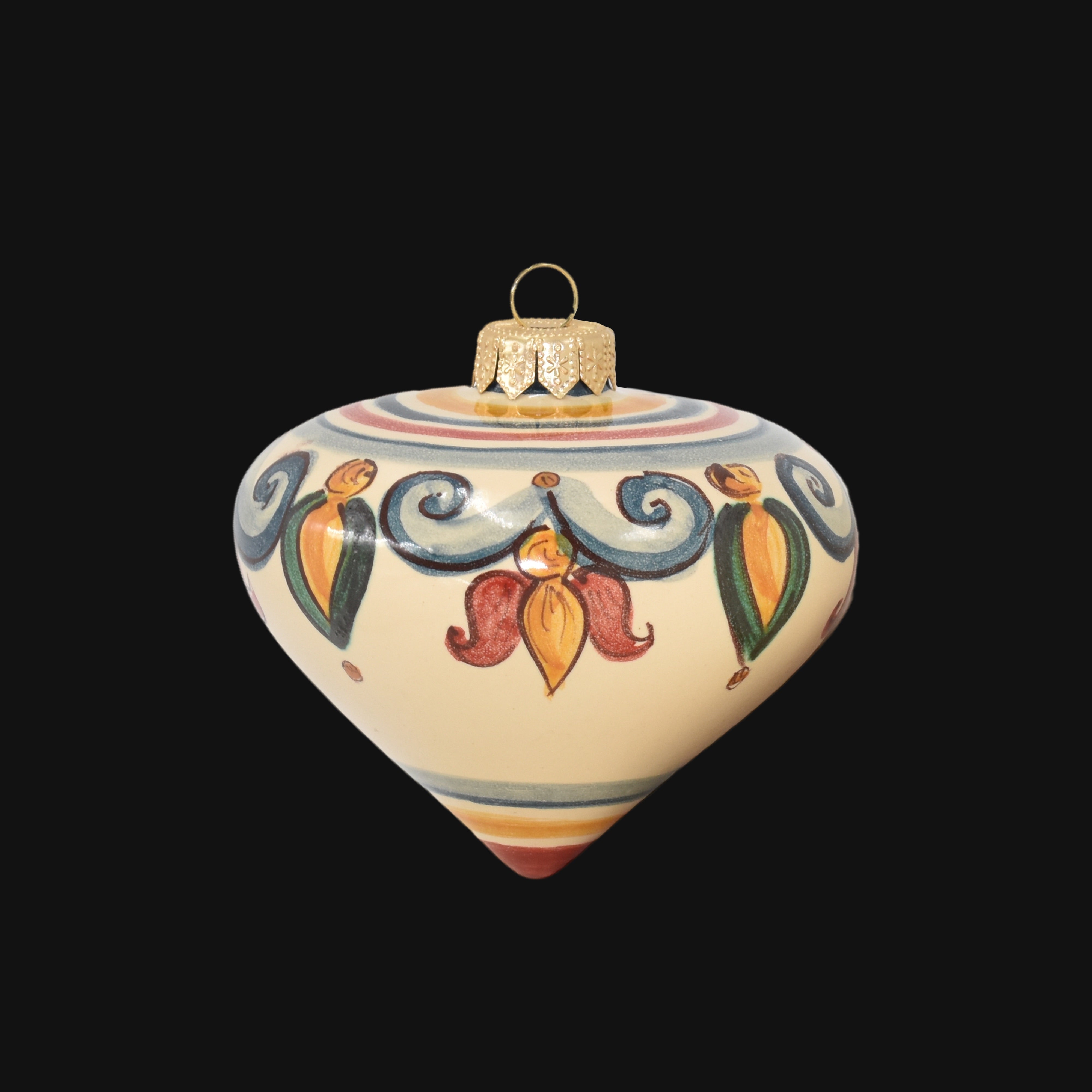 Set da 2 Palline natalizie a Prisma Decoro Sicily - Ceramiche di Caltagirone Sofia