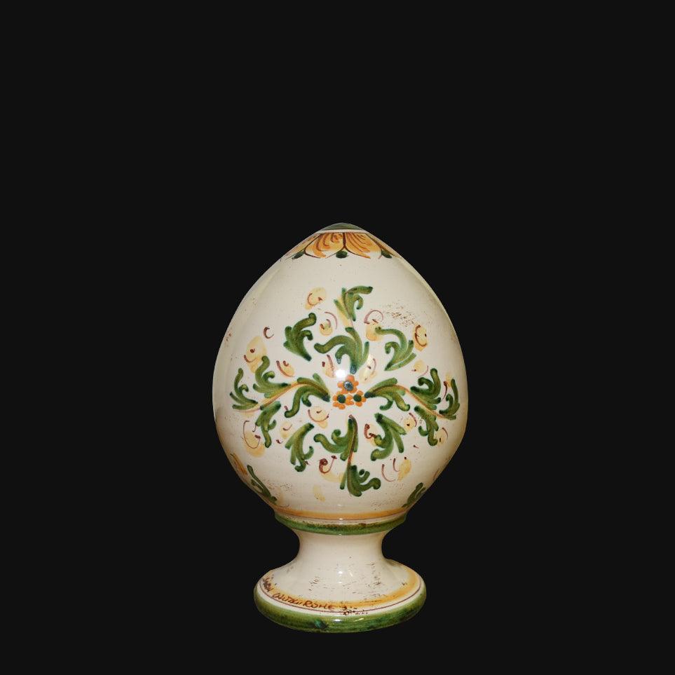 Uovo piccolo h 10/15 cm decorato in ceramica di Caltagirone - Ceramiche di Caltagirone Sofia