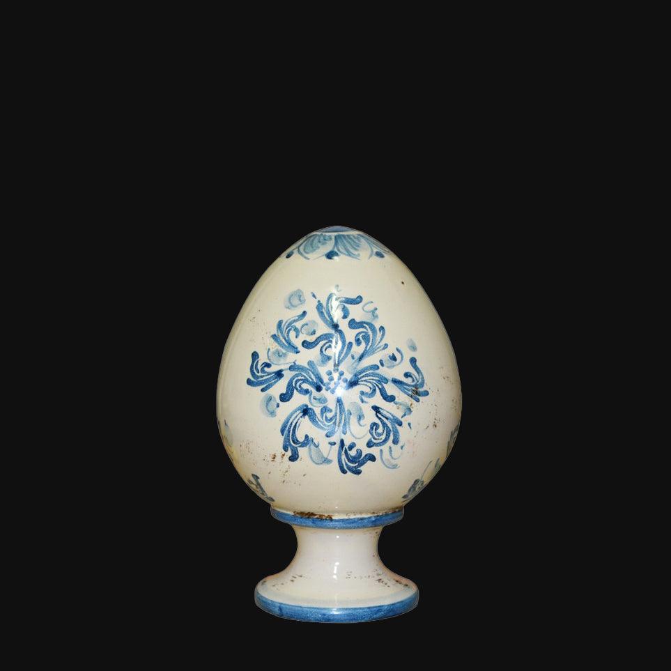 Uovo piccolo h 10/15 cm decorato in ceramica di Caltagirone - Ceramiche di Caltagirone Sofia