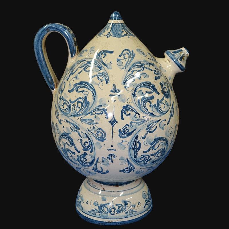 Bummulu Malandrinu h 25 s. d'arte mono blu in ceramica di Caltagirone - Ceramiche di Caltagirone Sofia