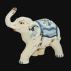 Elefante in ceramica s. arte mono blu - Ceramiche di Caltagirone Sofia - Ceramiche di Caltagirone Sofia